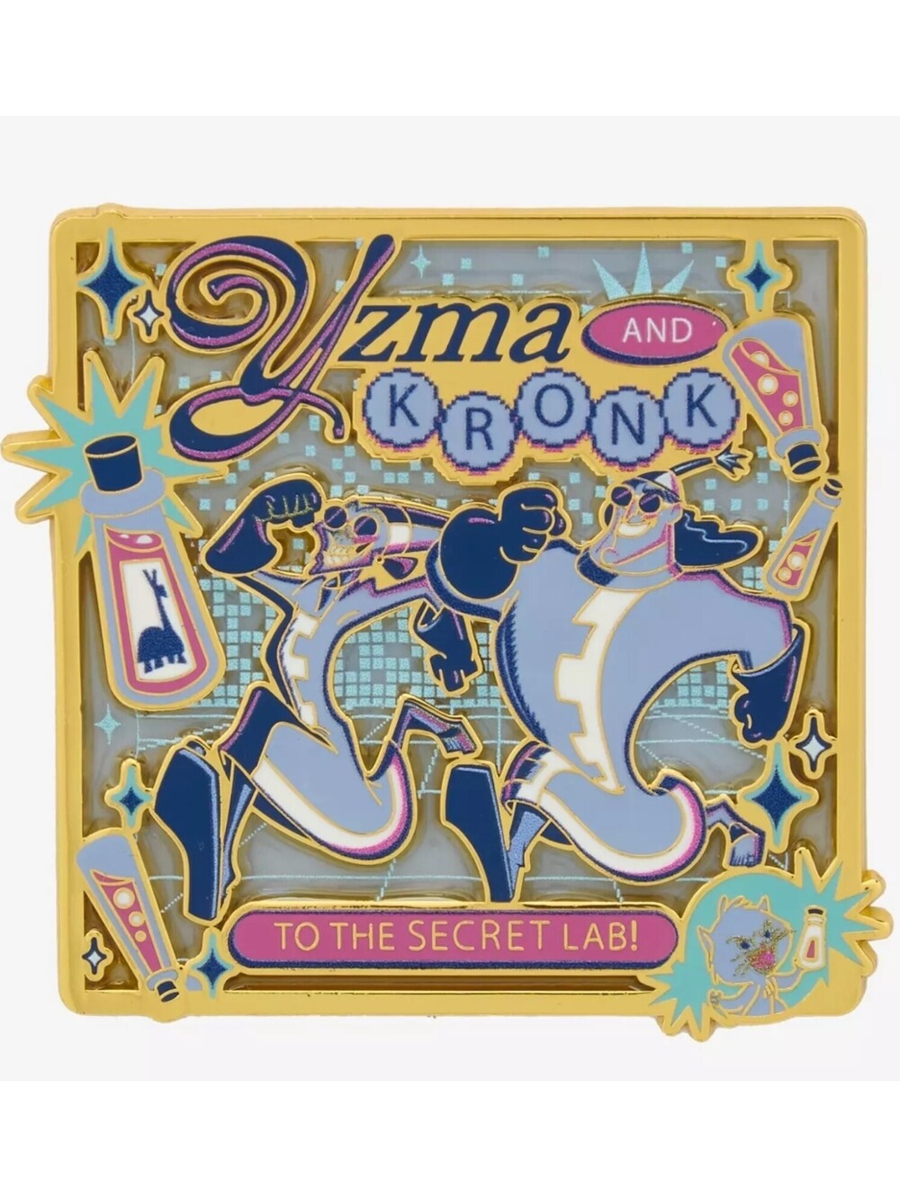 ⭐️ Disney The Emperor’s New Groove Yzma & Kronk Stained Glass Enamel Pin ⭐️